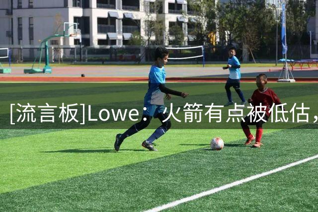[流言板]Lowe：火箭有点被低估，范弗利特回归后他们能赢很多比赛